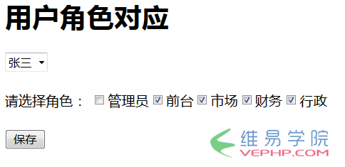 PHP实例：php 人员权限管理(RBAC)实例(推荐)
