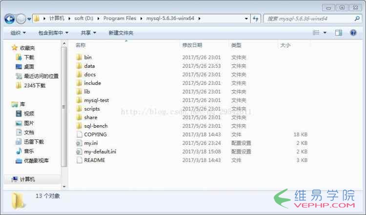 MYSQL教程MySql 5.6.36 64位绿色版安装图文教程