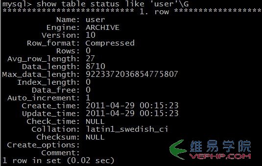 Mysql学习浅谈MySql的存储引擎（表类型）