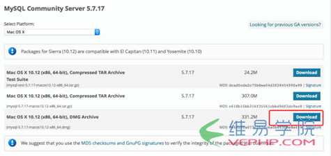 MYSQL数据库Mac下安装mysql5.7 完整步骤（图文详解）