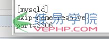 MYSQL数据库远程连接mysql数据库注意事项记录(远程连接慢skip-name-resolve)