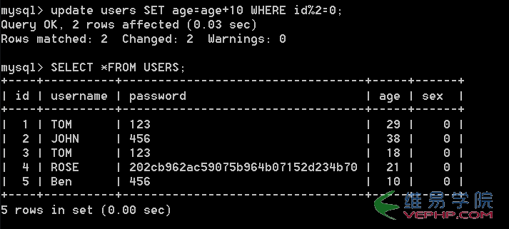 Mysql学习Mysql学习心得之插入、更新、删除记录