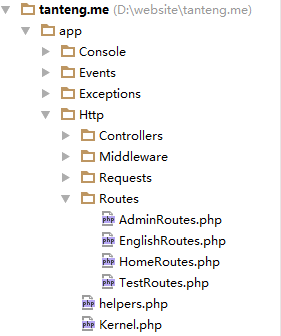 PHP学习：Laravel最佳分割路由文件（routes.php）的方式