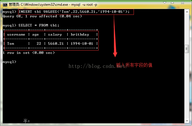 Mysql实例MySQL学习第六天 学习MySQL基本数据类型