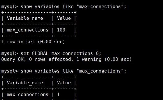 MYSQL教程总结MySQL修改最大连接数的两个方式