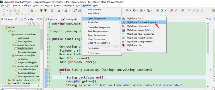 Mysql学习MyEclipse连接MySQL数据库图文教程