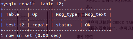 Mysql入门MYSQL 浅谈MyISAM 存储引擎