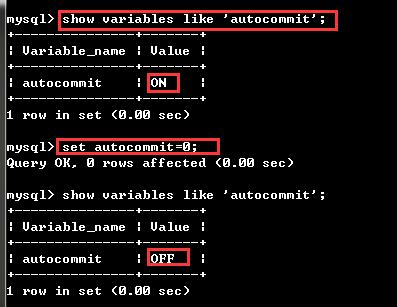 mysql—事务处理