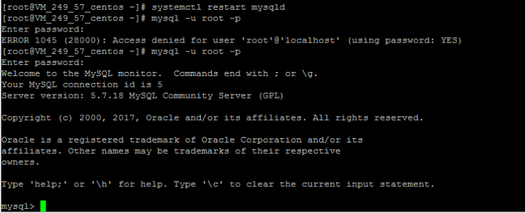 Mysql应用Linux下MySQL5.7.18 yum方式从卸载到安装过程图解
