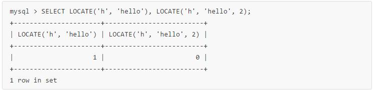 MySQL 内置字符串函数