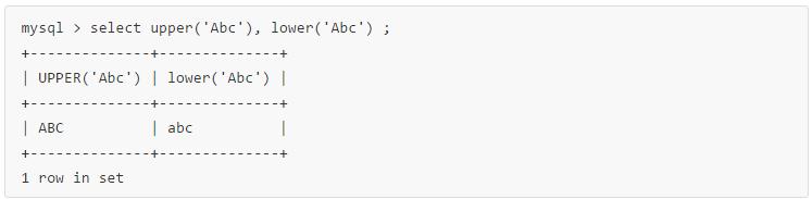 MySQL 内置字符串函数