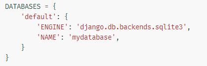 Django 数据库配置