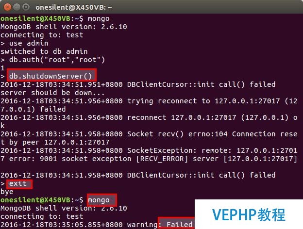 mongodb内置角色及赋权管理