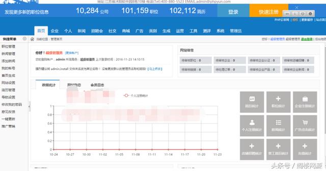 最新PHP源码云人才系统V4.20PC微信红包CRM管理系统