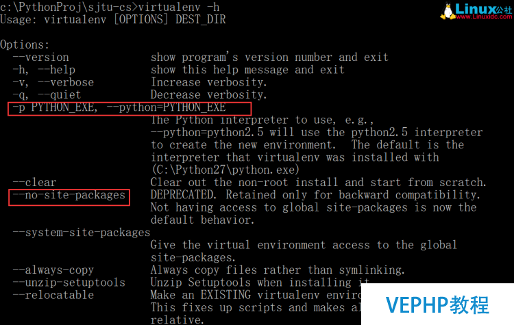 Windows环境下使用virtualenv对Python进行多版本隔离