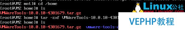 非桌面版Linux 安装VMWare Tools