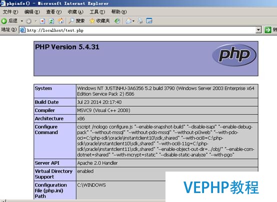 Apache+PHP+MySQL环境搭建