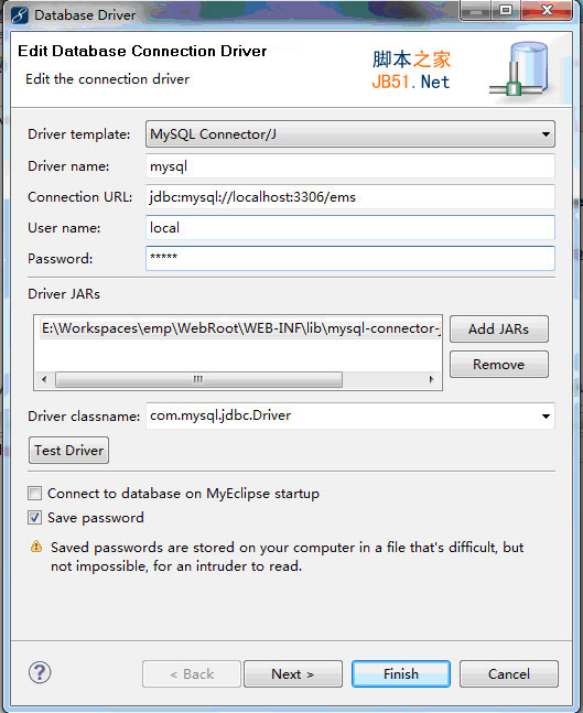 MyEclipse连接MySQL报错解决办法 