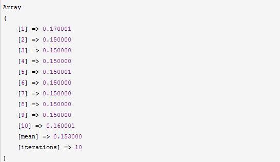 PHP 代码优化测试(Benchmark数据测试)