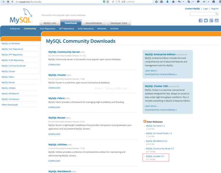 MYSQL数据库mysql 5.7.10 安装配置方法图文教程
