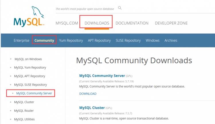 Mysql入门Linux下Centos7安装Mysql5.7.19的详细教程