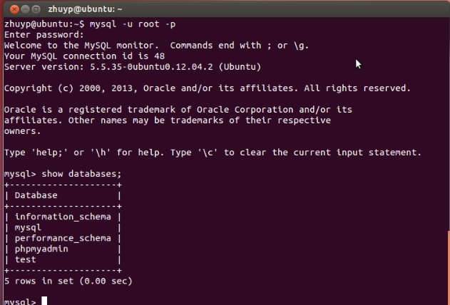 Mysql应用Ubuntu下mysql安装和操作图文教程