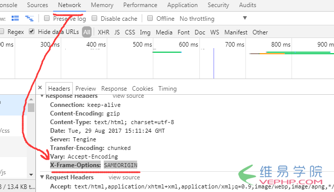 nginx等各种服务器如何设置X-Frame-Options头